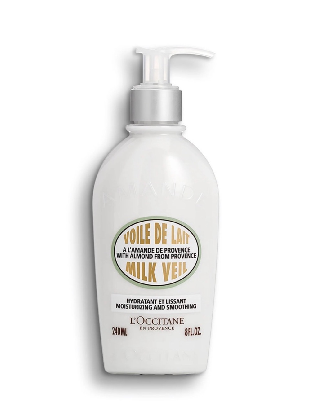 L'OCCITANE Almond Milk Veil Moisturizing Body Milk - White & Gold Accent